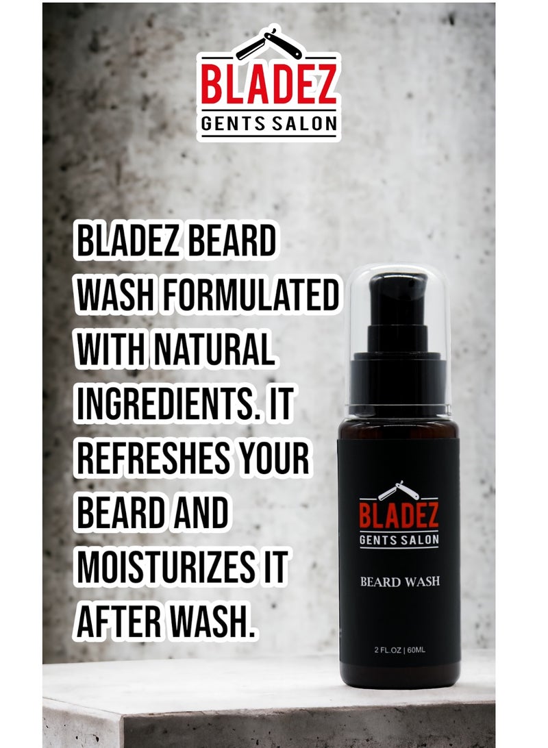 Bladez Gents Salon Beard Wash Shampoo, Natural Ingredients, Bladez Beard Care Professional Line - Image 3