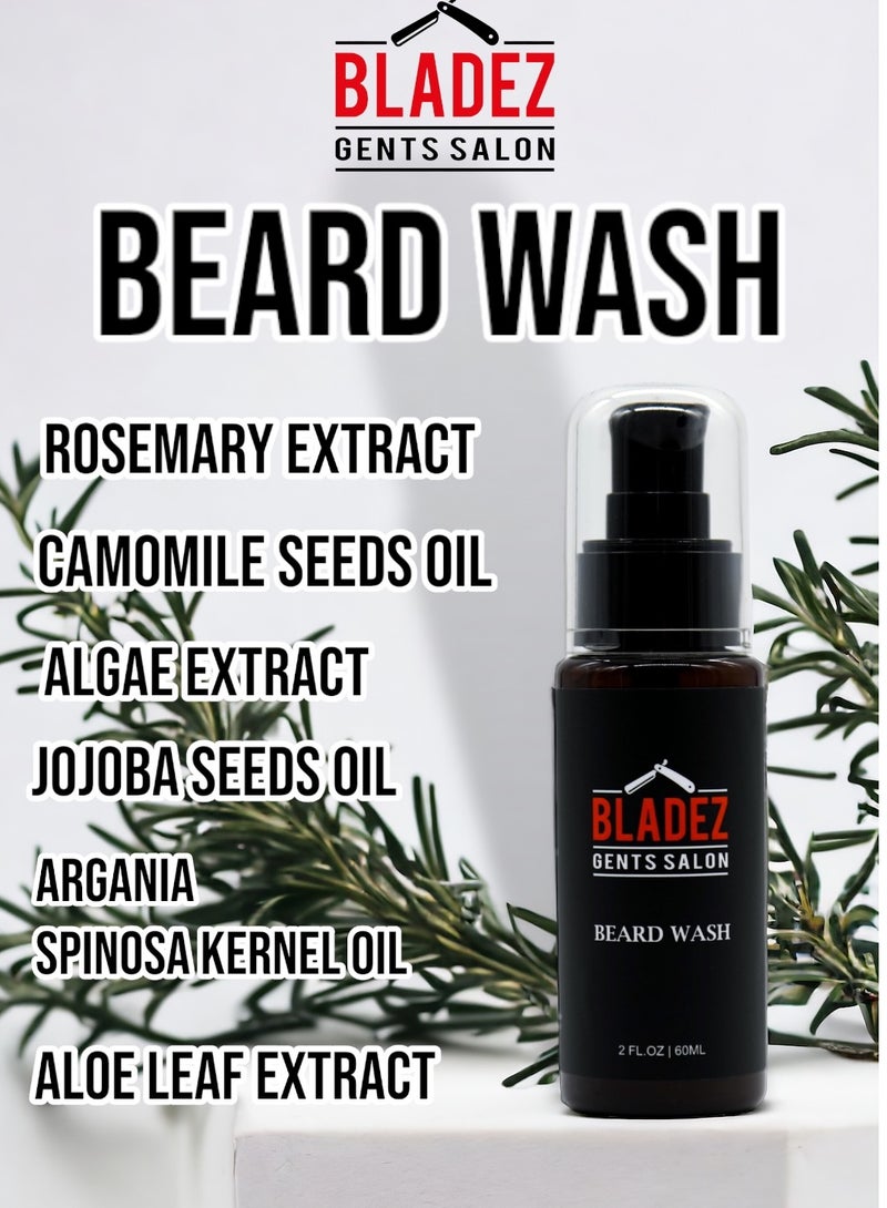 Bladez Gents Salon Beard Wash Shampoo, Natural Ingredients, Bladez Beard Care Professional Line - Image 4