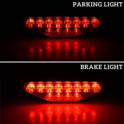 SAUTVS ATV Red LED Tail Light Assembly for Honda TRX 450R, Rear Brake Stop Light Tail Lamp for Honda TRX 450 R ER 2006-2014 Accessories (1PCS) - Image 2