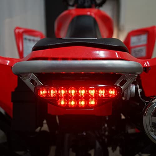 SAUTVS ATV Red LED Tail Light Assembly for Honda TRX 450R, Rear Brake Stop Light Tail Lamp for Honda TRX 450 R ER 2006-2014 Accessories (1PCS) - Image 5