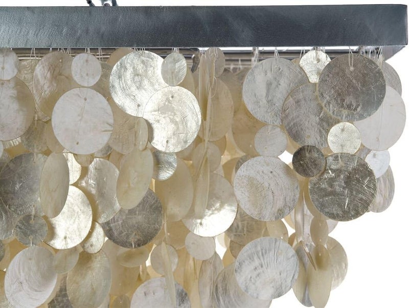 Kouboo KOUBOO 1050053 Rectangular Capiz Chandelier Champagne  - Image 3