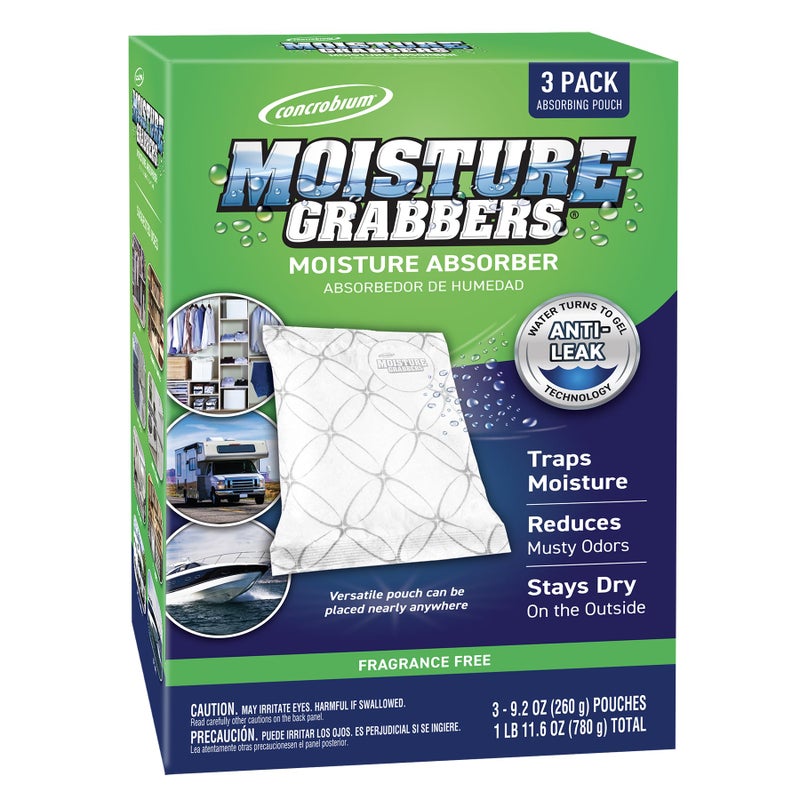 Concrobium 7453276 Moisture Grabbers Humidity Absorbing Pouch, 27.6 oz - Image 1