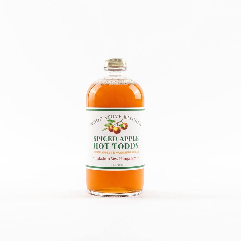 Wood Stove Kitchen - Spiced Apple Hot Toddy Mix | Cocktail & Mocktail Mixer - Natural Craft Syrup with Tasty Flavors - Concentrated & Alcohol Free - Aromatic, Cinnamon, 16 oz. - Image 1