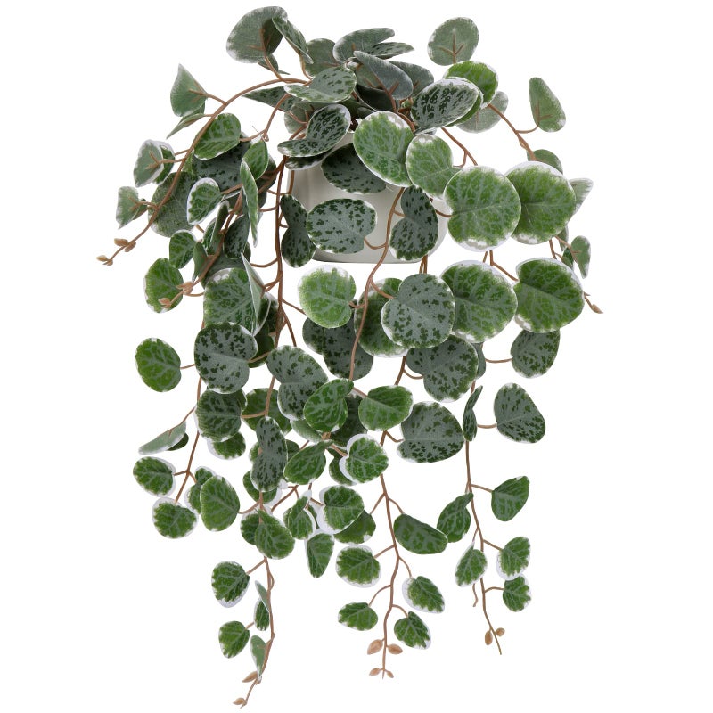 Hollyone Trailing Artificial Plants Decorative Fake Potted Plants String of Hearts Plants Indoors Outdoors Faux Trailing Plants Greenery for Home Wall Living Room Bedroom Office Decor