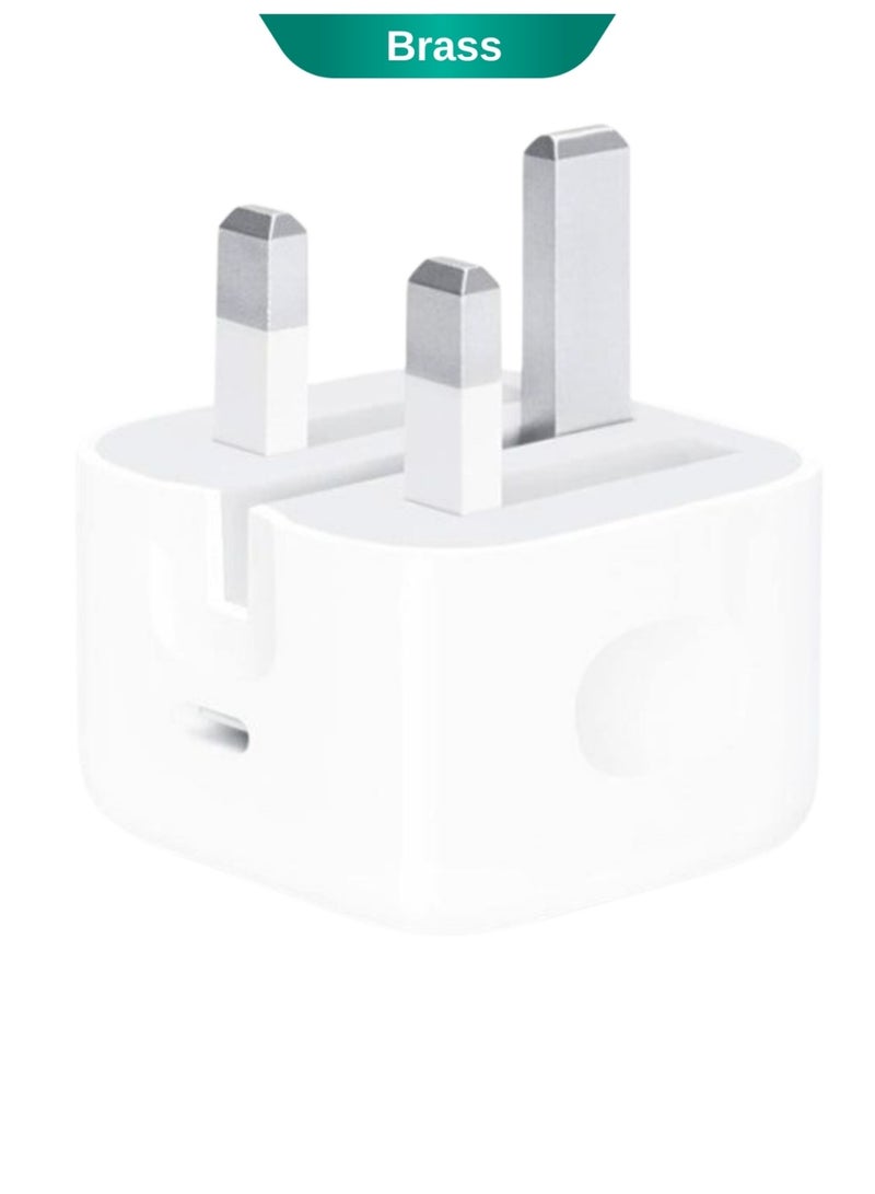 Brass شاحن سريع 45 واط، محول USB-C PD مع كابل من النوع C إلى النوع C، شاحن صغير الحجم عالي السرعة لأجهزة أندرويد، سامسونج، آيفون، تابلت، ولابتوب - Image 1