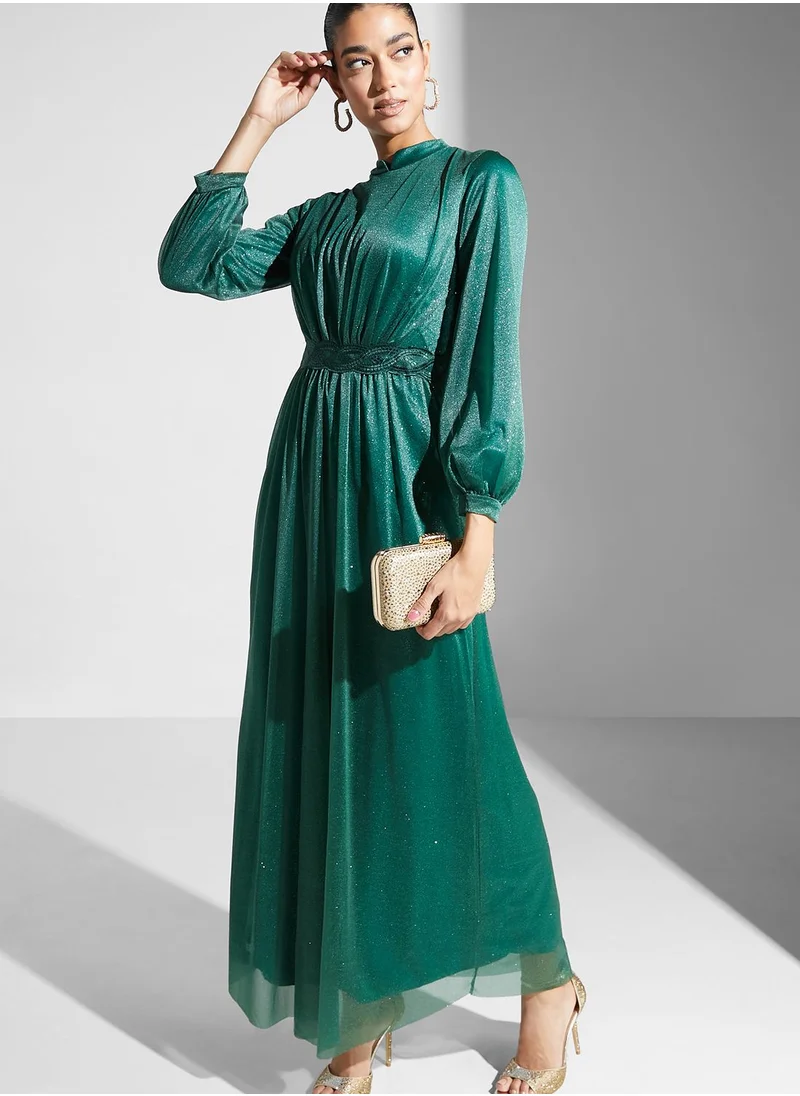 Khizana Shimmer A-Line Dress
