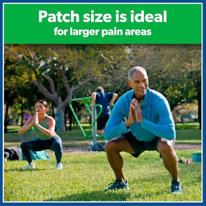 Salonpas Pain Relieving Patch, Large, 6 Count, for Back, Neck, Shoulder, Knee Pain and Muscle Soreness, 8 Hour Pain Relief - Image 3