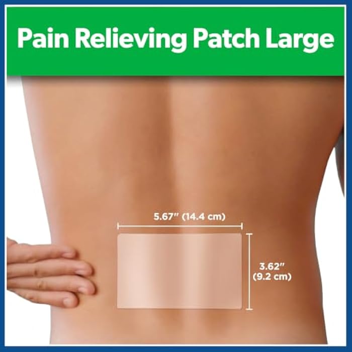 Salonpas Pain Relieving Patch, Large, 6 Count, for Back, Neck, Shoulder, Knee Pain and Muscle Soreness, 8 Hour Pain Relief - Image 2