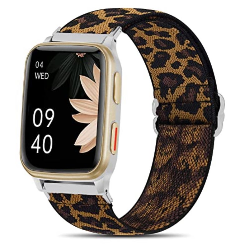 Lamshaw Compatible for Popglory 1.85'' P66 Smart Watch Band, 22mm Stretch Elastics Adjustable Strap Compatible for MorePro H56 Smart Watch/Kimnix T99 Pro Watch/LESHIDO CS08 1.85" Watch - Image 1
