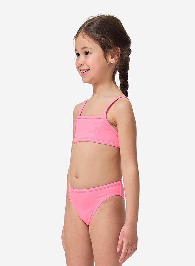 DECATHLON GIRLS’ two-piece SURFING swimsuit BIKINI TOP BALI 100 - Image 1