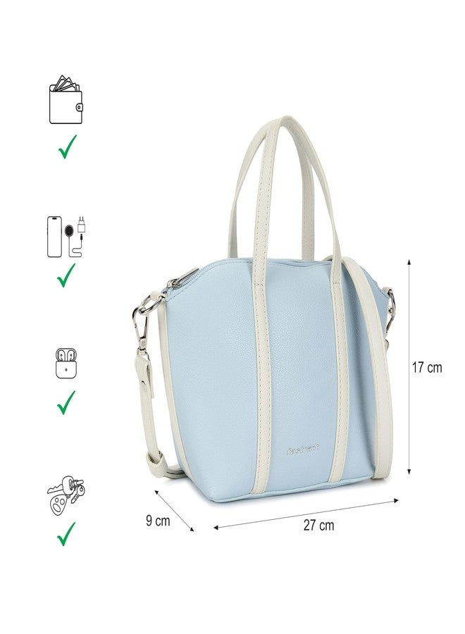 Fastrack Smooth Talker Sling Bag for Women | Detachable Sling Belt, Handle Carry Option, Pebbled Faux Leather, Top Zip Closure & Inner Access Pockets | Versatile & Stylish Compact Bag - Image 4