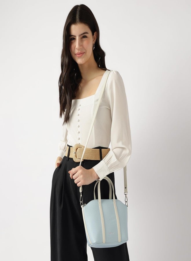 Fastrack Smooth Talker Sling Bag for Women | Detachable Sling Belt, Handle Carry Option, Pebbled Faux Leather, Top Zip Closure & Inner Access Pockets | Versatile & Stylish Compact Bag - Image 2