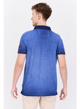 Canadian Peak Men Regular Fit Graphic Short Sleeves Polo Shirt, Blue  - Image 4