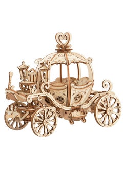 Robotime Rolife Pumpkin Carriage 3D Wooden Puzzle TG302, DIY 3D Puzzles for Adults/Teens, Unique Gift for Craft Hobby and Creative Home Decor  - Image 1