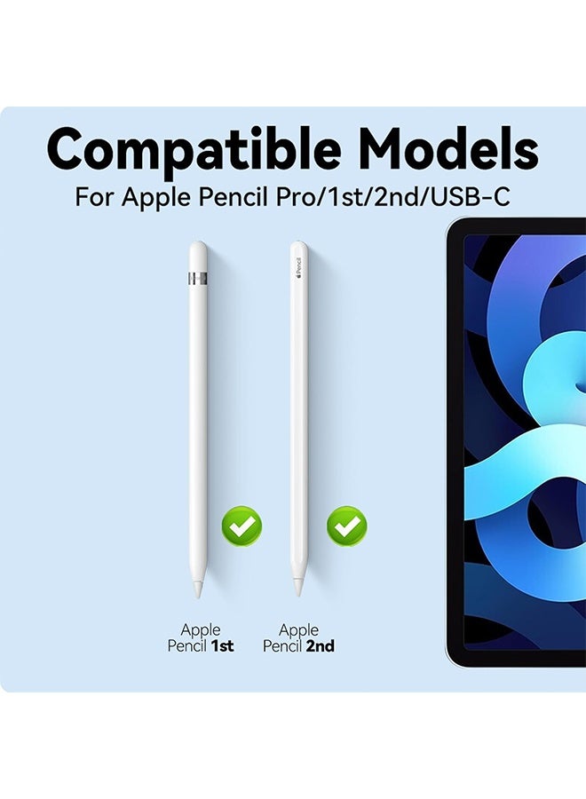 MXN Replacement Pencil Tips for Apple Pencil, 4 Pcs Stylus Tips Compatible Pencil Tips Replacement for Apple Pencil 1st / 2nd Generation, iPencil High Sensitivity Nib for iPad Pen Support Pressure - Sensitive Operation - Image 2
