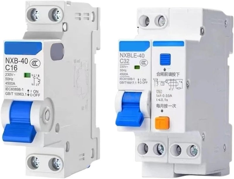 NXBLE 40 1P N 20A Residual Current Circuit Breaker DPN DPNL 10A 16A 25A 32A - Image 1