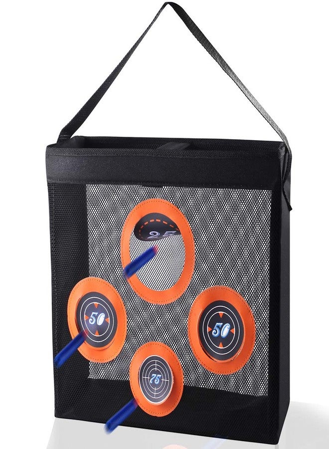 Hely Cancy Portable Shooting Practice Target Toy Storage Mesh Bag Compatible with Nerf Darts for Kids 6+ - Image 1