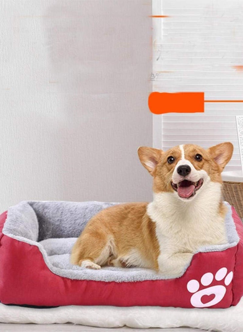 GGOOT Dog beds for small medium kennel things for dogs cushion accessories cat sofa bed pet products fleece warm cushion fluffy mat-Blue_S Learned extensively - Image 2