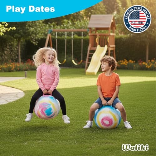 WALIKI Hopper Ball Toy for Boys & Girls Ages 7 8 9 Years Old | Tie-Dye Jumping Ball | Hippity Hop | Fun Birthday Gift | 20” - Image 4