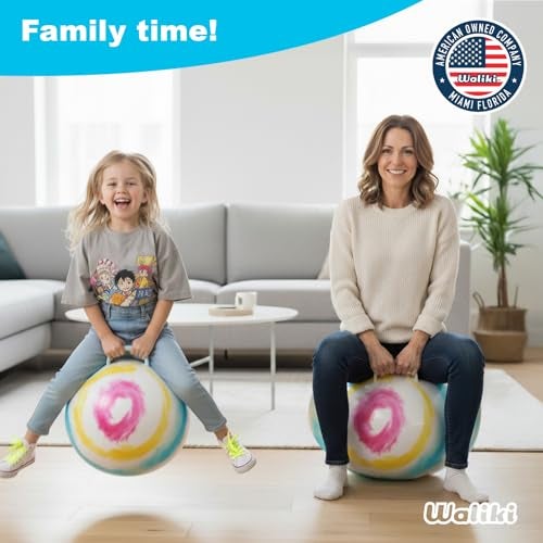 WALIKI Hopper Ball Toy for Boys & Girls Ages 7 8 9 Years Old | Tie-Dye Jumping Ball | Hippity Hop | Fun Birthday Gift | 20” - Image 5