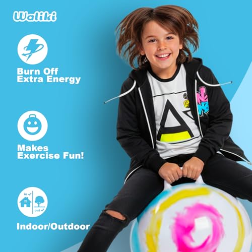 WALIKI Hopper Ball Toy for Boys & Girls Ages 7 8 9 Years Old | Tie-Dye Jumping Ball | Hippity Hop | Fun Birthday Gift | 20” - Image 3