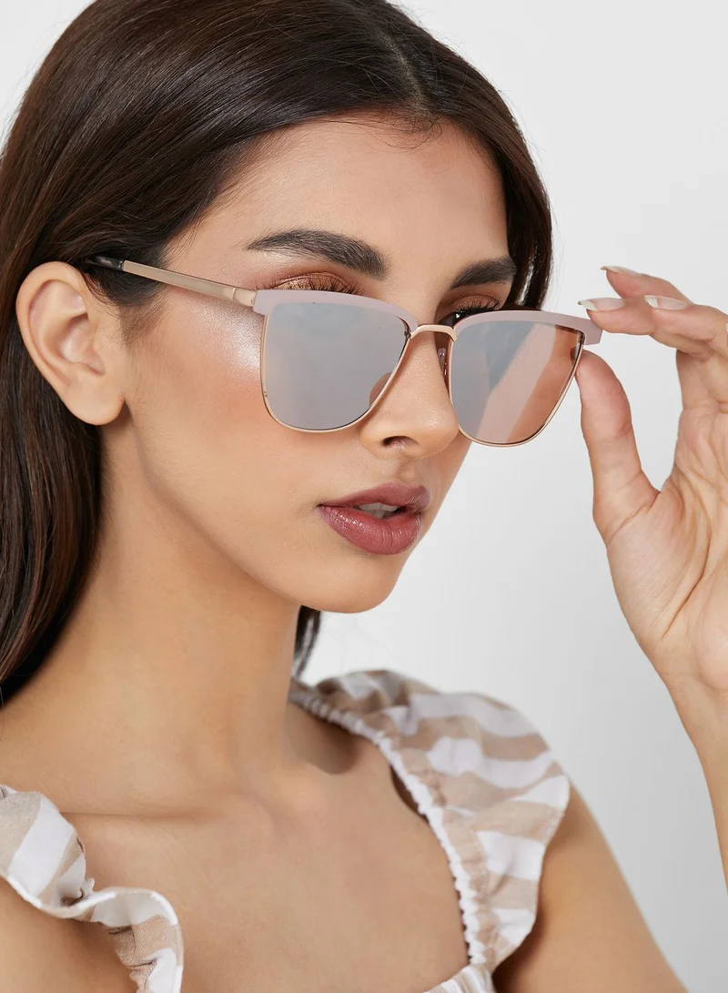 FOREVER 21 Square Mirrored Sunglasses