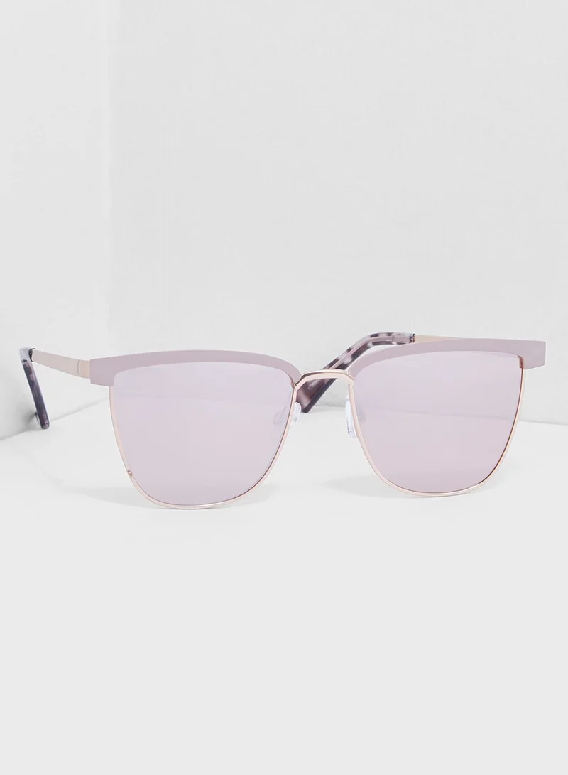 FOREVER 21 Square Mirrored Sunglasses