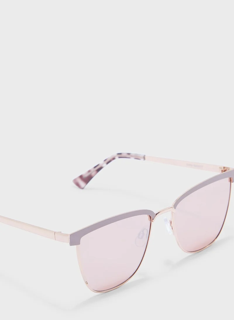 FOREVER 21 Square Mirrored Sunglasses