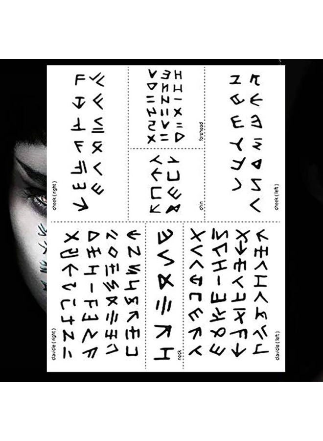 Greae The Mummy Halloween Scary Face Tattoo Temporary 3 Sheets Realistics Make Up For Costume Parties… - Image 1