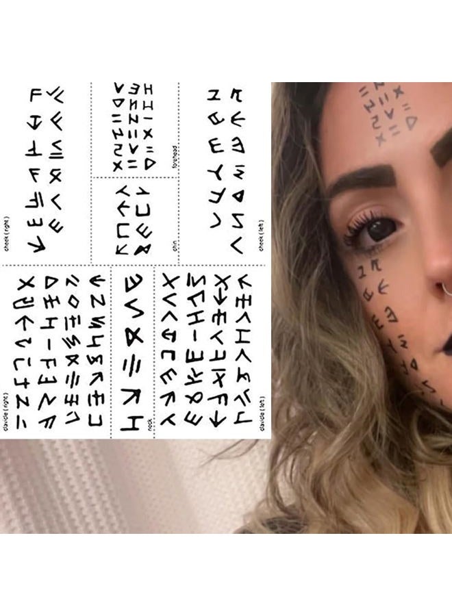 Greae The Mummy Halloween Scary Face Tattoo Temporary 3 Sheets Realistics Make Up For Costume Parties… - Image 5