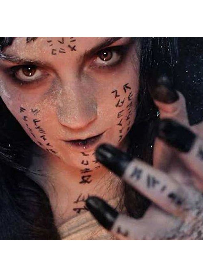 Greae The Mummy Halloween Scary Face Tattoo Temporary 3 Sheets Realistics Make Up For Costume Parties… - Image 3