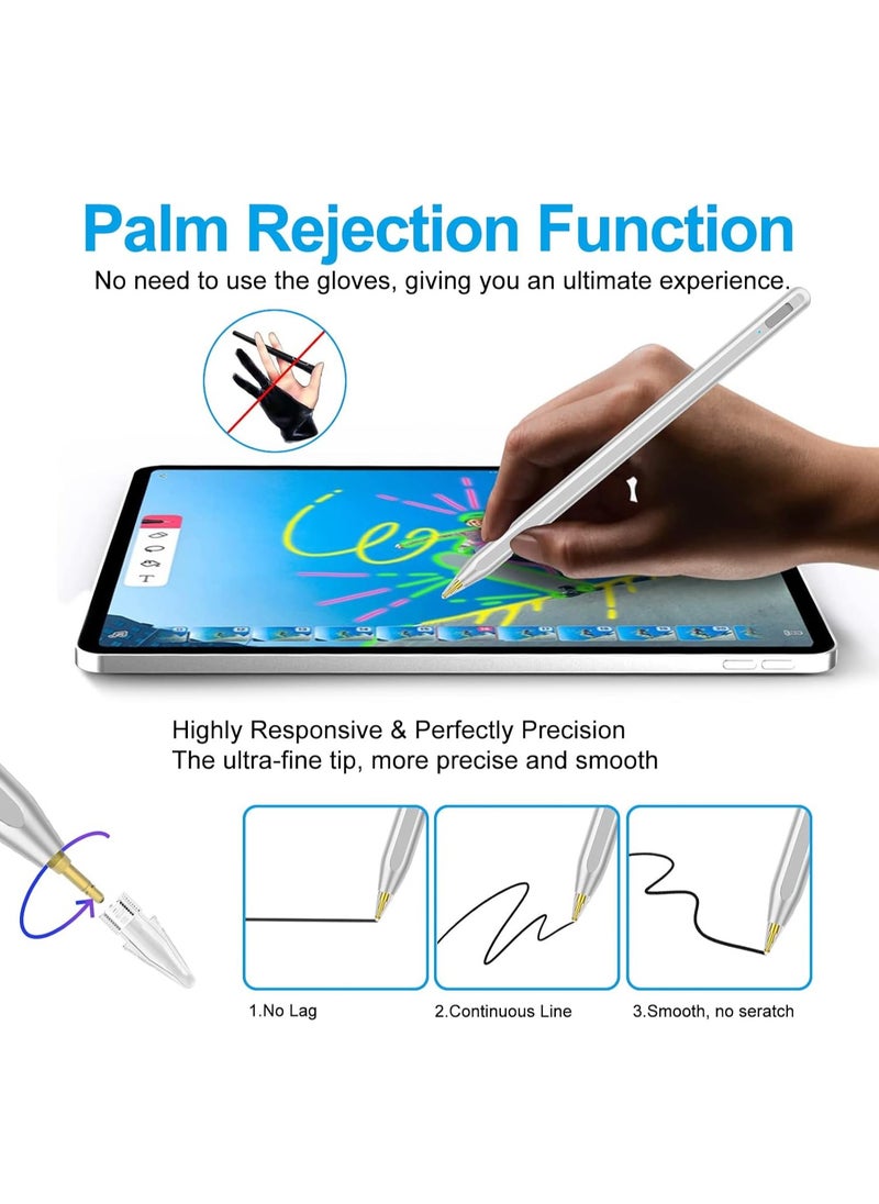 General Stylus Pen for iPad, Apple Pen for iPad Air 11&13-inchi,iPad 10th/9th Gen,iPad Pencil for iPad(2018-2024), iPad Pro11/iPad Pro12.9 3/4/5/6th Gen, iPad Air 3/4/5, iPad Mini 5/6th, iPad 8/7/6th Gen  - Image 2