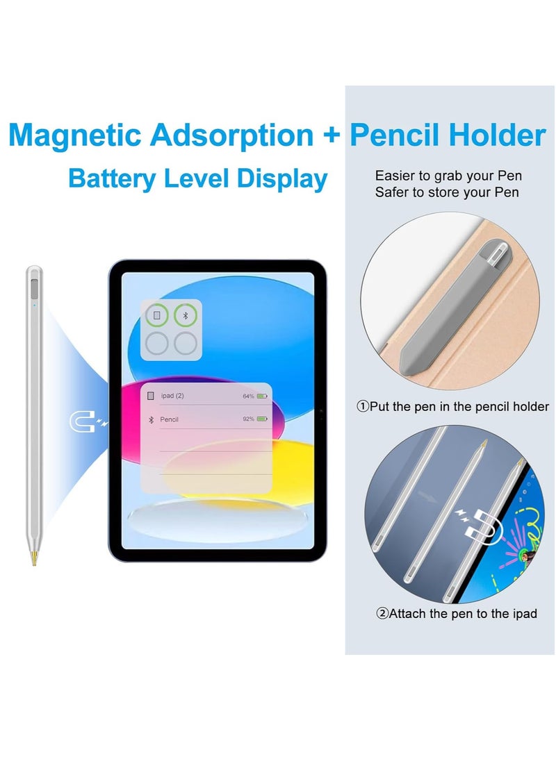 General Stylus Pen for iPad, Apple Pen for iPad Air 11&13-inchi,iPad 10th/9th Gen,iPad Pencil for iPad(2018-2024), iPad Pro11/iPad Pro12.9 3/4/5/6th Gen, iPad Air 3/4/5, iPad Mini 5/6th, iPad 8/7/6th Gen  - Image 3