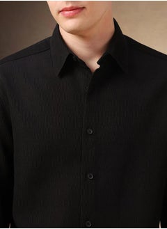 Dennis Lingo Button-Down Collar Plain Long Sleeve Shirt by Styli  - Image 5