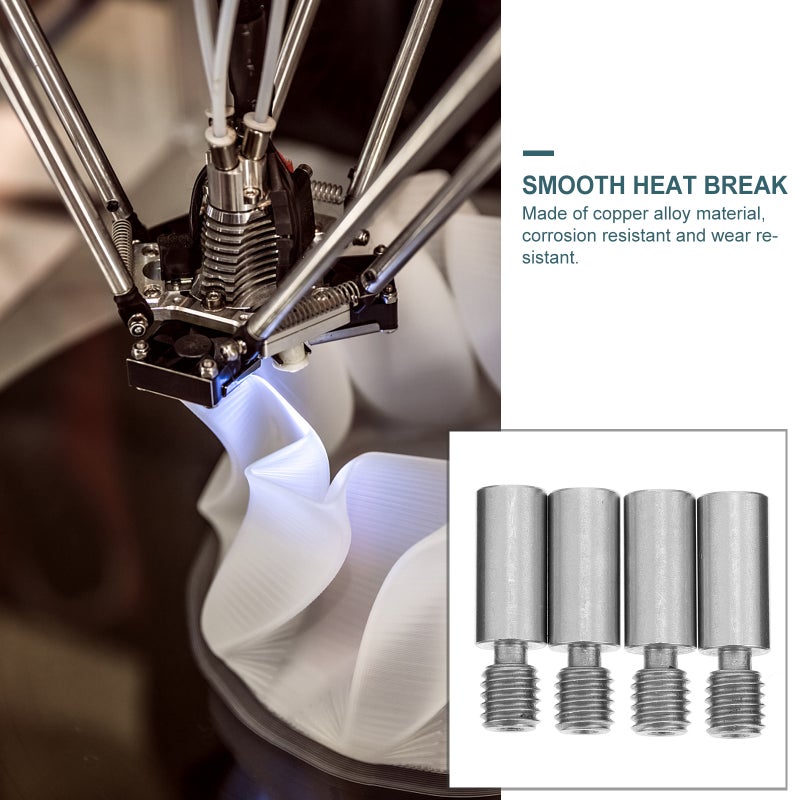 4pcs 3D Printer Heat Break Throat Supper Smooth Heatbreak 3D Printer Accessories - Image 1