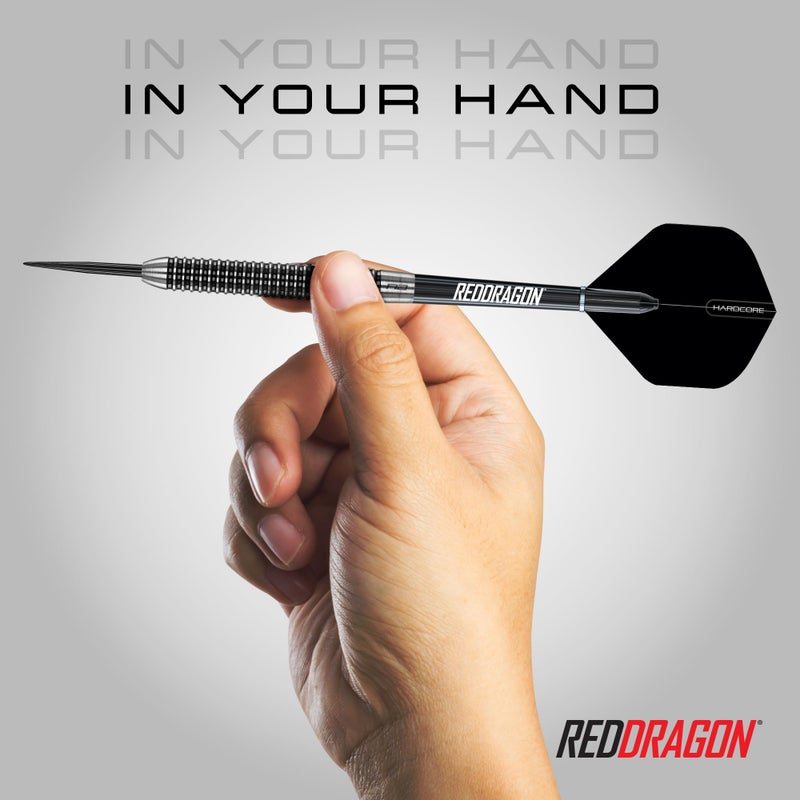 Red Dragon Darts طقم سهام دارت من ريد دراجون بيغاسوس الاحترافي من التنجستن بوزن 21، 23، 24، 25، 26، 28، 30 جرام مع الأجنحة، الأعمدة (المقابض) والمحفظة - Image 5