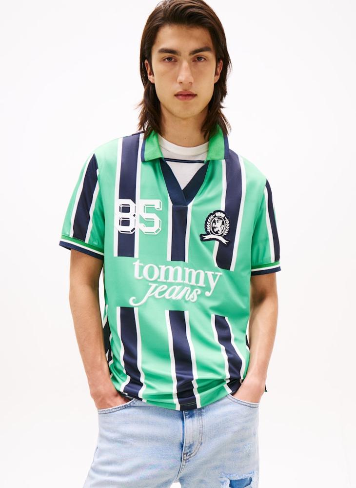 TOMMY JEANS Heritage Graphic Interlock Polo Shirt - Image 1