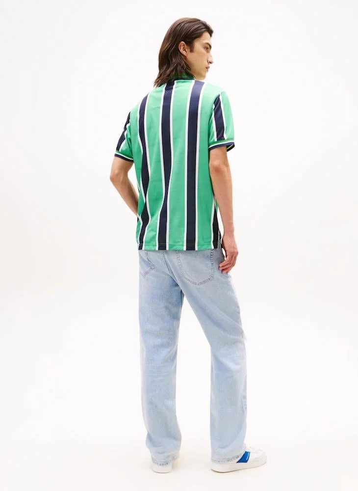 TOMMY JEANS  Heritage Graphic Interlock Polo Shirt for Men | Best Price UAE