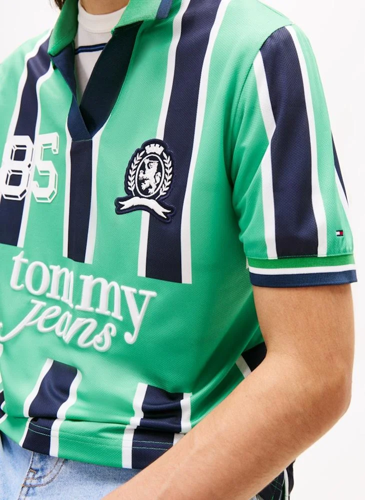 TOMMY JEANS  Heritage Graphic Interlock Polo Shirt for Men | Best Price UAE