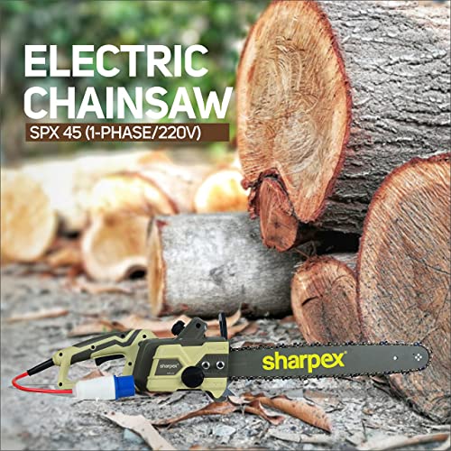 Sharpex 18-inch Tree Limb Master Electric Handheld Chainsaw with Low-Kickback Corded Power 2200 Watt (3HP) Electric Chainsaw with 15 MT Wire - Image 3