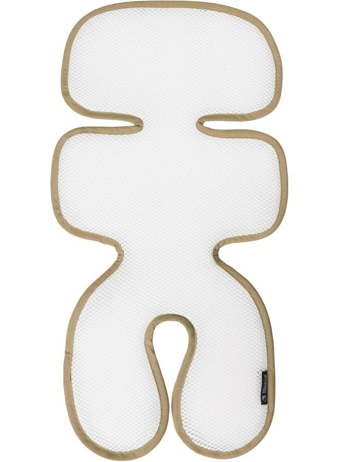 Manito Breath Original 3D Mesh Seat Pad/Cushion/Liner for Stroller and Car Seat, Beige - Image 1