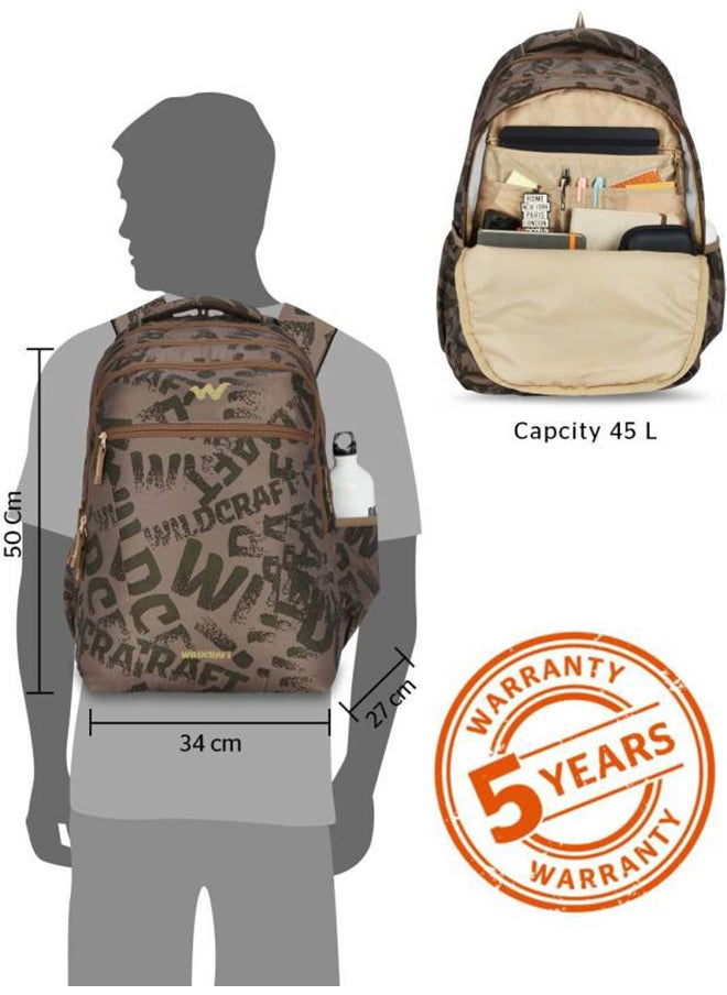 WILDCRAFT - Wildcraft Typo Grung Bravo 45 LP Backpack Otter - Image 1
