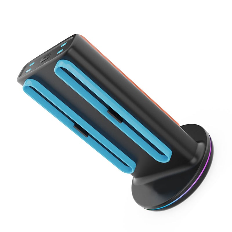 محطة شحن مغناطيسية لجهاز Switch 2 مع شحن سريع ومؤشر LED ومواضئ إضاءة 9 - لون أسود - Image 2