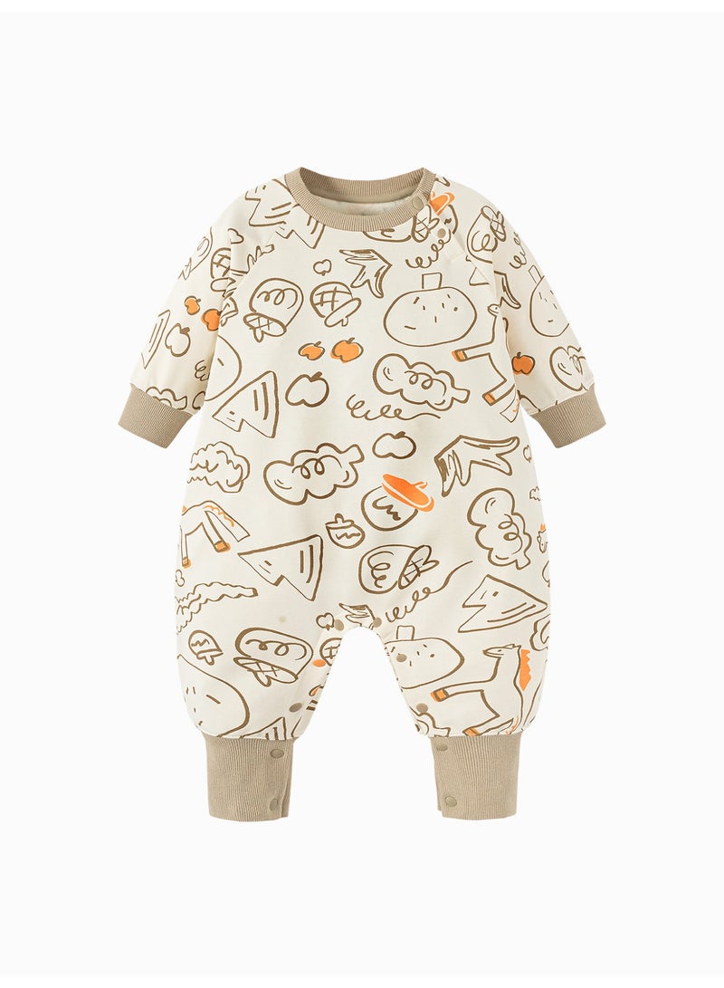 ميني بالا غابرة لرضع غير منفصلة جنسياً بتصاميم كرتونية متشوقة، معاطف ذات أنابيب، إغلاق بمحجبات، قطعة مريحة ومتينة، مثالية للخروج والارتداء اليومي غابرة رضيع - Image 4