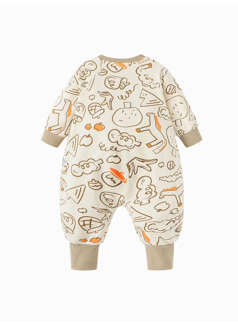 ميني بالا غابرة لرضع غير منفصلة جنسياً بتصاميم كرتونية متشوقة، معاطف ذات أنابيب، إغلاق بمحجبات، قطعة مريحة ومتينة، مثالية للخروج والارتداء اليومي غابرة رضيع - Image 5