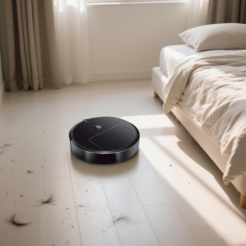 Automated Floor Cleaner, USB Charging Robotic Device, Minimalist Construction, Perfect for Tile, Linoleum, and Concrete, Hush Function, Prolonged Energy Reserve, 1.7-Inch / 4.2-Cm Slight Build - Image 3