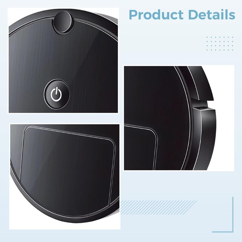 Automated Floor Cleaner, USB Charging Robotic Device, Minimalist Construction, Perfect for Tile, Linoleum, and Concrete, Hush Function, Prolonged Energy Reserve, 1.7-Inch / 4.2-Cm Slight Build - Image 2