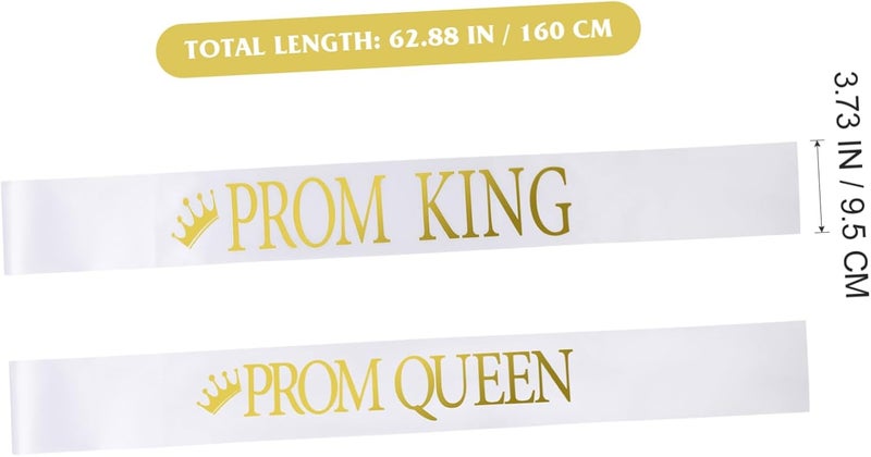 FOMIYES 2pcs Girl Scout Sash Shoulder Strap for Graduation Class of Prom Royalty Sashes - Image 2