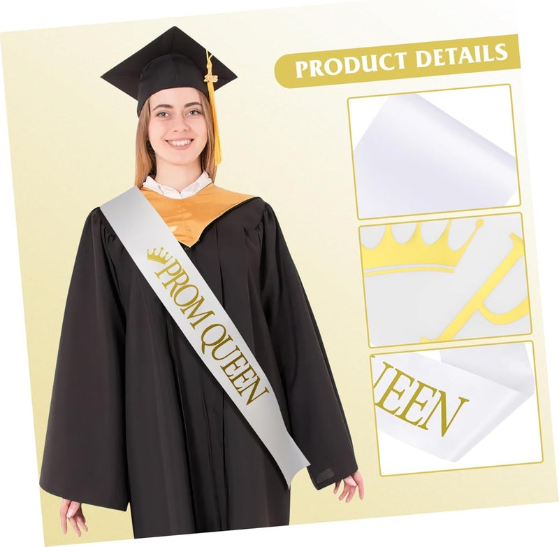 FOMIYES 2pcs Girl Scout Sash Shoulder Strap for Graduation Class of Prom Royalty Sashes - Image 3