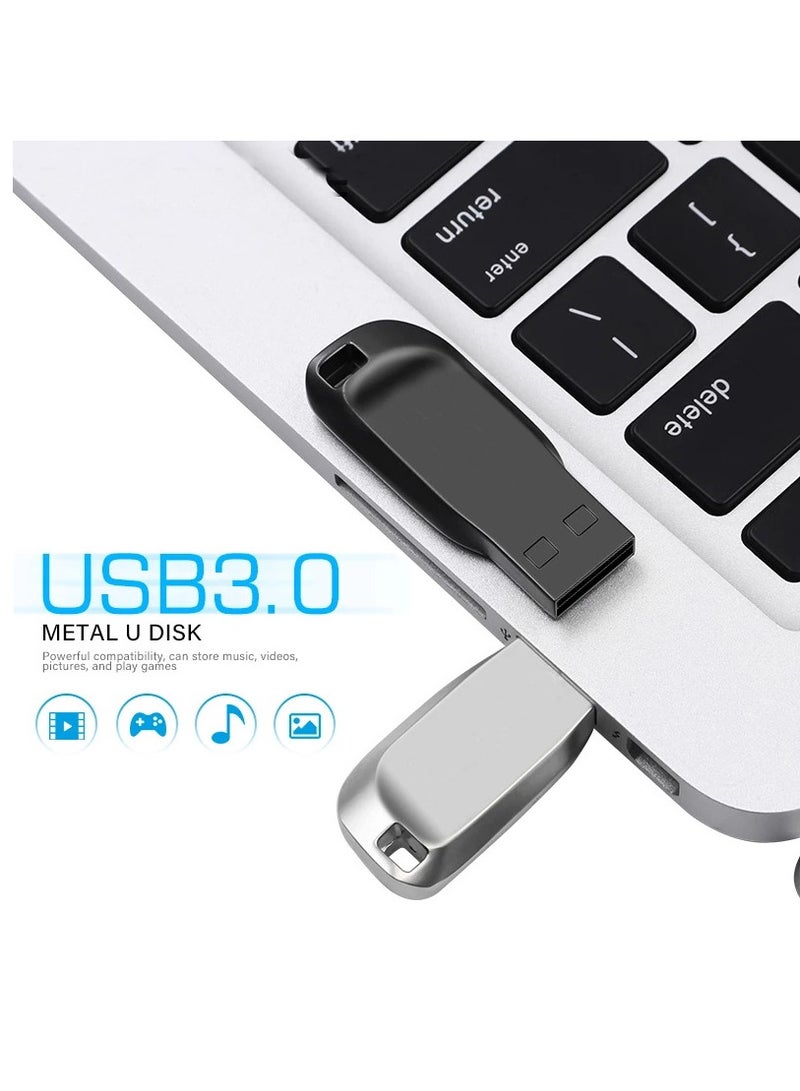 1TB USB 3.0 High speed Flash Metal Pen Drive Waterproof Black - Image 2